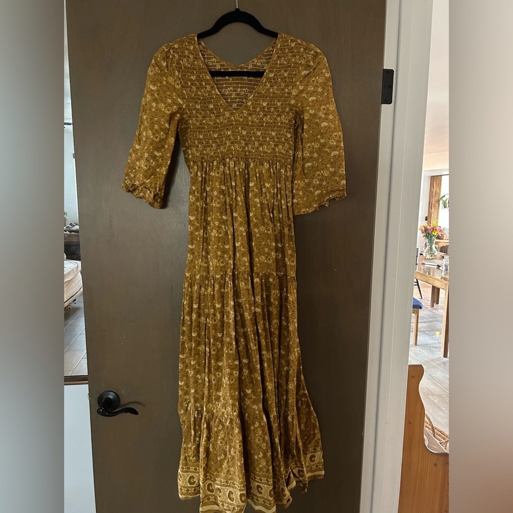 Christy Dawn Basil Dress Goldenrod